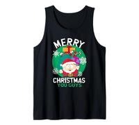 South Park Merry Christmas Cartman Funny Holiday Cartoon Camiseta sin Mangas