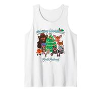 South Park Merry Christmas Hail Satan Critters Funny Cartoon Camiseta sin Mangas
