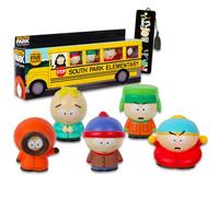 South Park Mini Figuras Paquete de 5 - Paquete con 5 figuras de decoración de cupcakes de South Park, incluyendo Cartman, Stan, Kenny y más marcapáginas Plus | Juego de suministros para fiestas de
