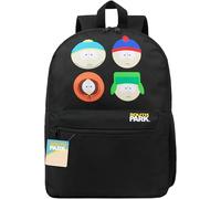 South Park Mochila Niño Adolescente y Hombre con Compartimento Mochilas Viaje Oficina Universidad Viajes Colegio Stan Kenny Eric (Negro)
