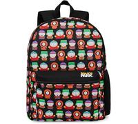 South Park Mochila Niño Adolescente y Hombre con Compartimento Mochilas Viaje Oficina Universidad Viajes Colegio Stan Kenny Eric (Negro AOP)