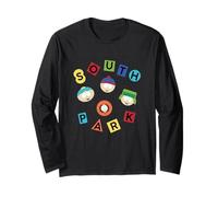 South Park Multi Color Friend Group Faces Manga Larga