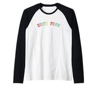 South Park Multi-Color Friend Group Front & Back Camiseta Manga Raglan