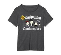 South Park Non-Conformists Goths Halloween Funny Cartoon Camiseta, Mujer Tallas Grandes, Jaspeado Oscuro, 1XL Grande
