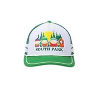 South Park Pine Tree Sunset - Gorra de camionero blanca para adulto, Verde, talla única