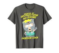 South Park Professor Chaos Destruction & Doom Camiseta, Hombre, Asfalto, S