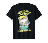 South Park Professor Chaos Destruction & Doom Camiseta, Hombre, Negro, 4XL