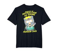 South Park Professor Chaos Destruction & Doom Camiseta, Hombre Tallas Grandes, Negro, 2X Alto