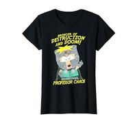 South Park Professor Chaos Destruction & Doom Camiseta, Mujer, Negro, S