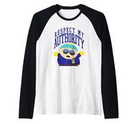 South Park Respect My Authority Deputy Cartman Cartoon Camiseta Manga Raglan