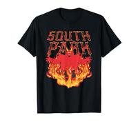 South Park Satan with Fire and Flames Funny Cartoon Camiseta