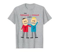 South Park Terrance and Phillip Camiseta, Hombre, Gris Jaspeado, S