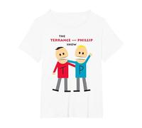 South Park Terrance and Phillip Camiseta, Mujer Tallas Grandes, Blanco, 1XL Grande