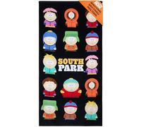 South Park Toallas Baño Grandes Toalla Ducha Algodon Stan Kyle Cartman Kenny Toalla Playa Secado Rápido para Adulto y Adolescente 140x70cm