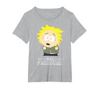 South Park Tweek Tweak Too Much Pressure Camiseta, Mujer Tallas Grandes, Gris Jaspeado, 2XL Grande