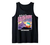 South Park Welcome to Colorado Cartman Hiking Scene Postcard Camiseta sin Mangas