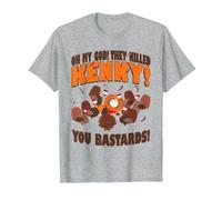 South Park You Killed Kenny Thanksgiving Camiseta, Hombre, Gris Jaspeado, L