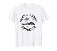 South Shore Diamondhead Palmera Hawaii Estilo Vintage Camiseta