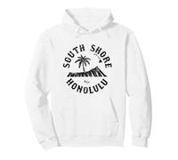 South Shore Diamondhead Palmera Hawaii Estilo Vintage Sudadera con Capucha