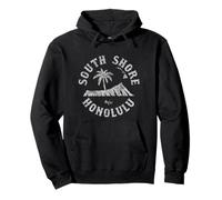 South Shore Diamondhead Palmera Hawaii Estilo Vintage Sudadera con Capucha