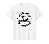 South Shore Diamondhead Palmera Honolulu Hawái Camiseta
