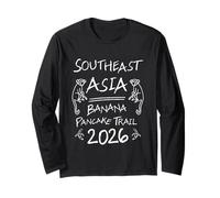 Southeast Asia Banana Pancake Trail 2026 Regalo para mochileros Manga Larga
