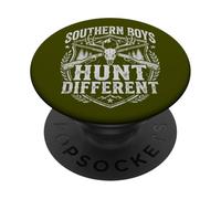 Southern Boys Hunt Different Vintage Hunting Season PopSockets PopGrip Adhesivo