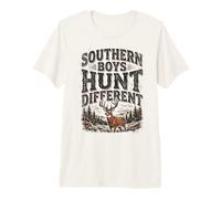 Southern Boys Hunt Different Vintage Hunting Whitetail Camiseta Premium