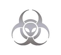 Southern Decalz Adhesivo de Vinilo con símbolo de Alien Biohazard