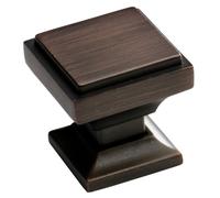 Southern Hills Bronce aceitado - Pomos de Armario cuadrado de 5 unidades, pomos de mueble de cocina, Bronce armario Hardware, pomos de cajones Pomos, Bronce