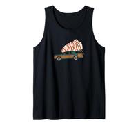 Southern Thanksgiving Station Wagon Turkey Retro Funny tee Camiseta sin Mangas