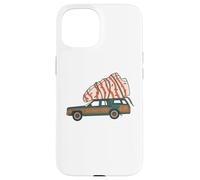 Southern Thanksgiving Station Wagon Turkey Retro Funny tee Carcasa para iPhone 15