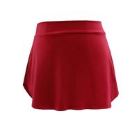 SOUTHJIELING Falda de Ballet Cruzada para Mujer Negra de Poliéster Falda de Baile con Cintura Elástica Falda de Gimnasia de Ballet Falda de Ballet Profesional
