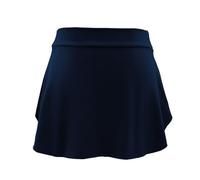 SOUTHJIELING Falda de Ballet Cruzada para Mujer Negra de Poliéster Falda de Baile con Cintura Elástica Falda de Gimnasia de Ballet Falda de Ballet Profesional