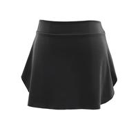 SOUTHJIELING Falda Envolvente de Ballet para Mujer Negra de Poliéster Falda de Danza Cintura Elástica Falda de Ballet de Gimnasia Falda de Ballet Profesional