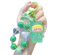SOUTHJIELING Lindo llavero acrílico que cambia de color, pulsera creativa con diseño de animal de dibujos animados