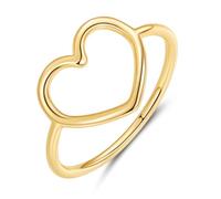 SOUTHPLUS Anillo Eternity Love Ring para Mujer de Plata con Circonita Cúbica, Amor Anillo Minimalista Compromiso Alianzas, Anillo de Eternidad Boda (Love Oro, 54(17.3))