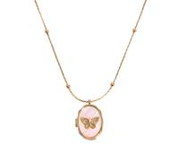 SOUTHPLUS Collar con Foto Personalizada para Mujer, Amor/Mariposas Collar con Colgante, Regalos Originales para Mujer, Esposa, Mamá, Aniversarios de Cumpleaños (Mariposas)