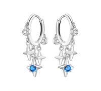 SOUTHPLUS Pendientes de plata 925, Pendientes de Libélula Pendientes Colgantes de Plata 925 para Mujer Regalo para Mujeres Novias y Niñas, con Caja deRegalo (Estelar Múltiples Capas)
