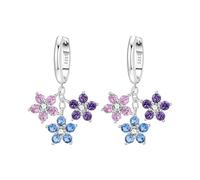 SOUTHPLUS Pendientes de plata 925, Pendientes de Libélula Pendientes Colgantes de Plata 925 para Mujer Regalo para Mujeres Novias y Niñas, con Caja deRegalo (Flores Románticas)