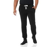Southpole Basic Active-Pantalones de Jogging de Forro Polar (Tallas Grandes) Deportivos, Color Negro, 34-37 para Hombre