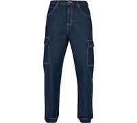 Southpole Jeans de Mezclilla con Bolsillos Cargo para Hombre, Indigo Raw, 30
