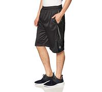 Southpole Men's Basic Basketball Mesh Shorts, Black, Large