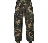 Southpole Pantalón Deportivo para Hombre Camo Cargo, Camo de Madera., 30