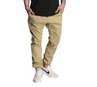 Southpole Pantalones Deportivos básicos de Sarga elástica para Hombre, Tallas Regulares, Grandes y Altas, Caqui Oscuro, XXX-Large