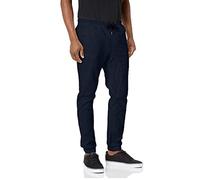 Southpole Pantalones Deportivos básicos de Sarga elástica para Hombre, Tallas Regulares y Grandes y Altas, Nuevo Azul Marino, Large