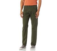 Southpole - Pantalones Vaqueros Ajustados de Sarga para Hombre, elásticos, básicos, de Color, Verde -Oliva, 36W x 32L