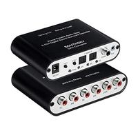 SOUTHSKY 5.1CH Convertidor de Audio para Amplificador Antiguo de Sonido Surround, Digital SPDIF Óptico Coaxial a 6 RCA Analógico, Soporta Decodificador Dolby AC3 DTS, Cine en Casa de 5.1 Canales