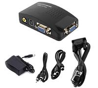 SOUTHSKY - Adaptador conversor de TV AV S Video RCA Composite a VGA PC Monitor Box
