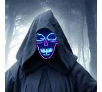 SOUTHSKY LED Maschera Cranio Faccia Luminosa Notte Luce Neon EL Light Up for Halloween Costume Cosplay Party